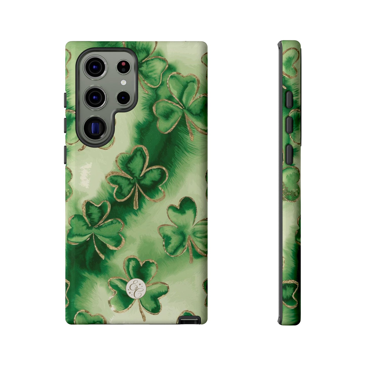 Shamrock Watercolor Pattern Tough Phone Case