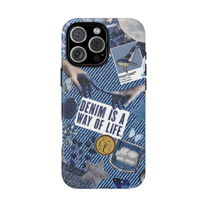 Denim Texture Tough Phone Case