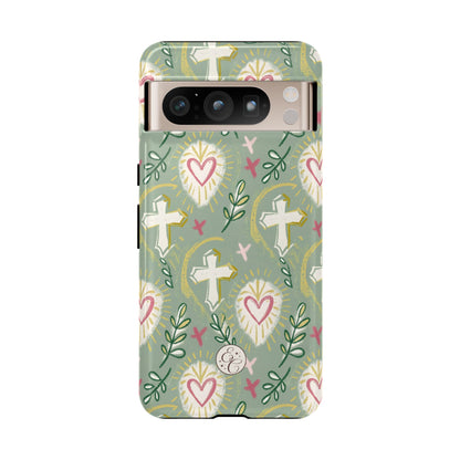 Christian Cross Boho Pattern Tough Phone Case