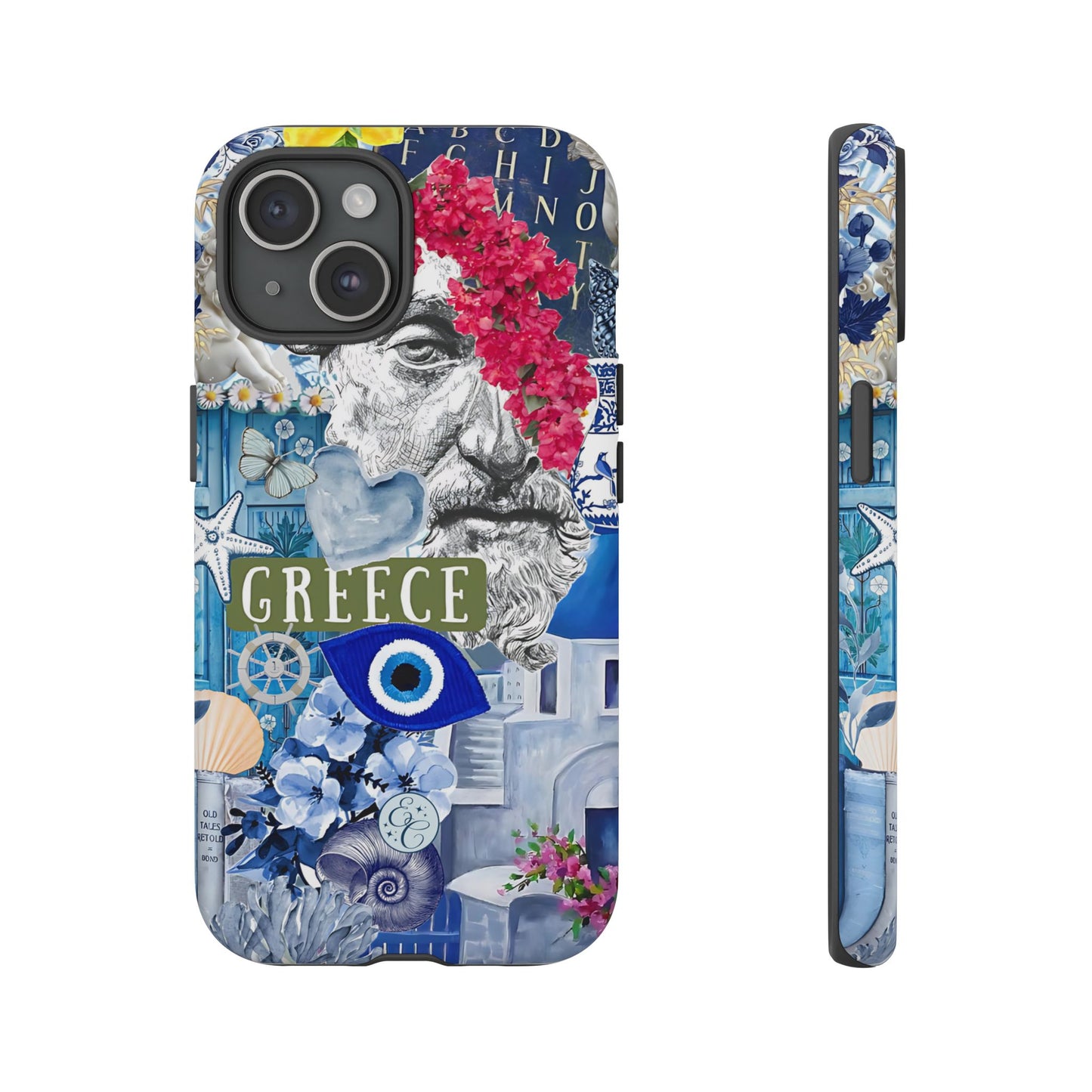 Greek Summer Collage Tough Phone Case