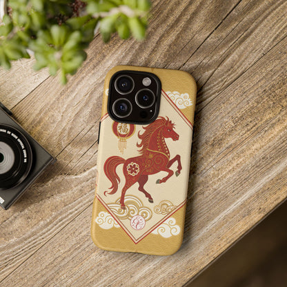 Chinese New Year Lucky Horse Tough Phone Case