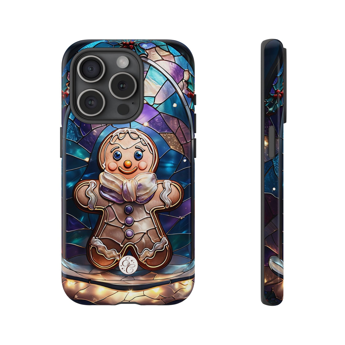Gingerbread Man Stained Glass Tough Phone Case
