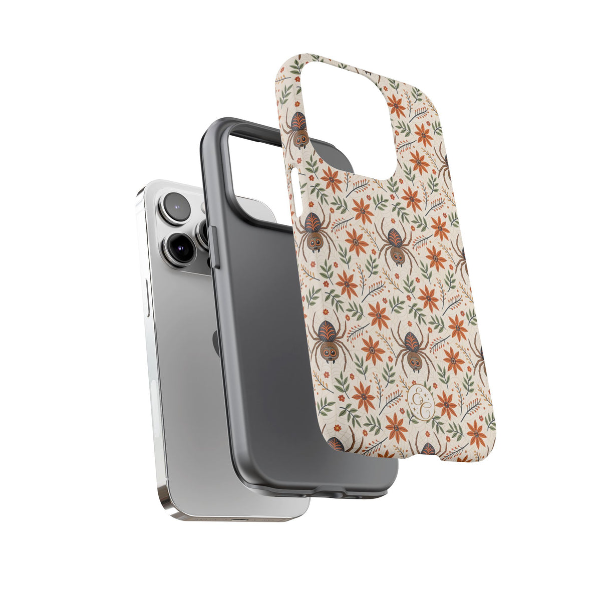 Boho Floral Spider Pattern Phone Case