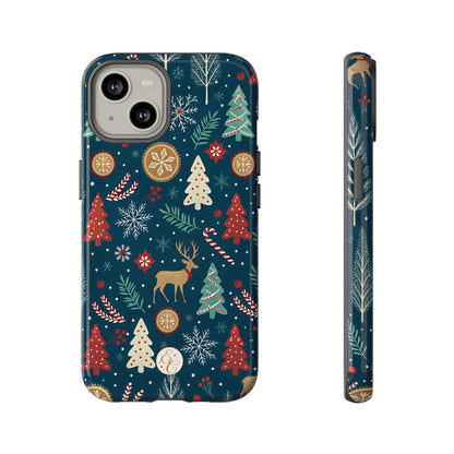 Christmas Holiday Pattern Tough Phone Case