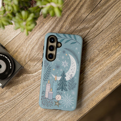 Winter Moon & Candles Tough Phone Case