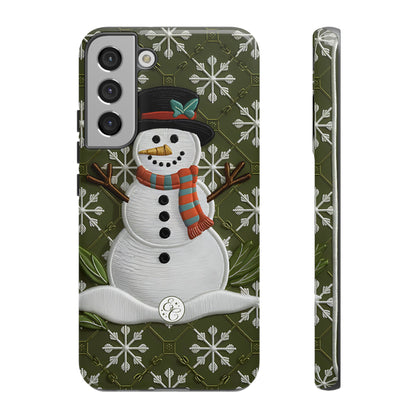 Christmas Snowman Tough Phone Case