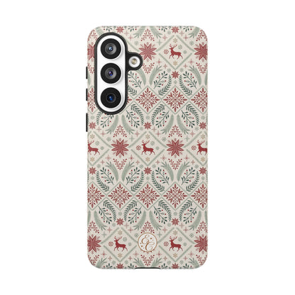 Red Reindeer Christmas Pattern Phone Case