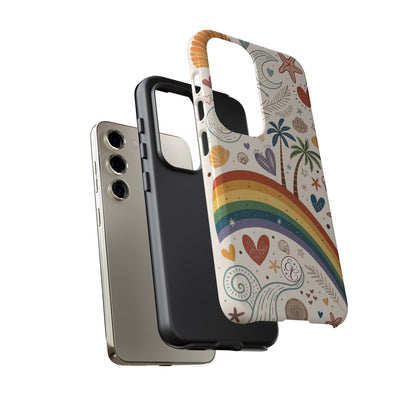 Rainbow Pride Boho Beach Tough Phone Case