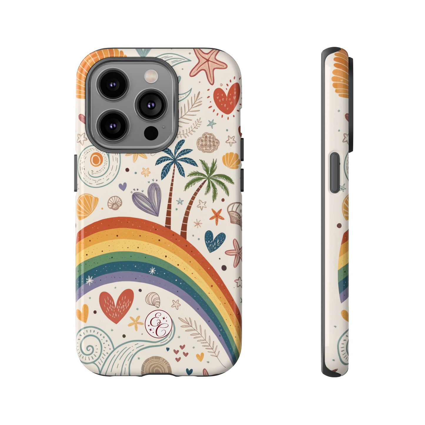 Rainbow Pride Boho Beach Tough Phone Case