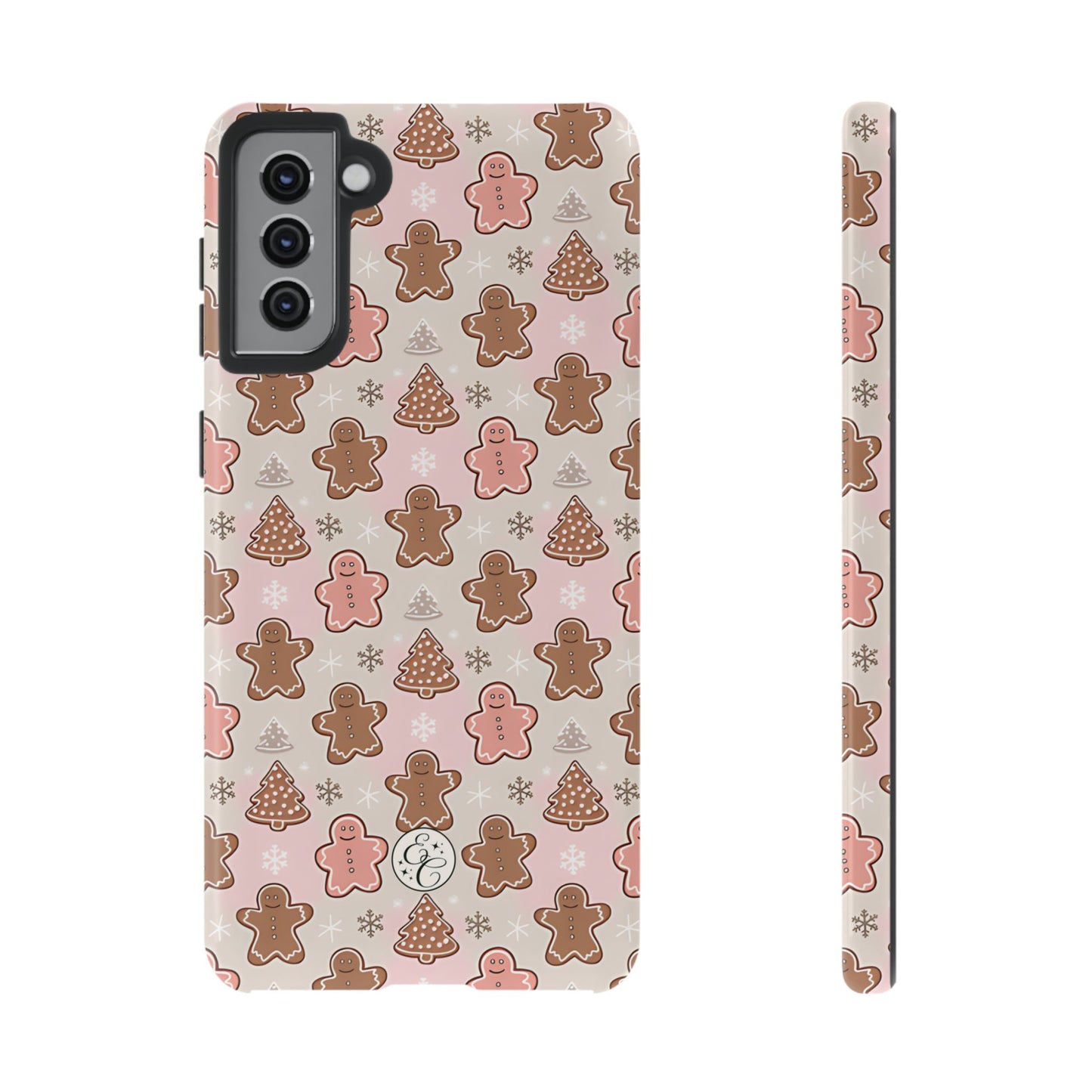 Gingerbread Men & Xmas Tree Pattern Tough Phone Case