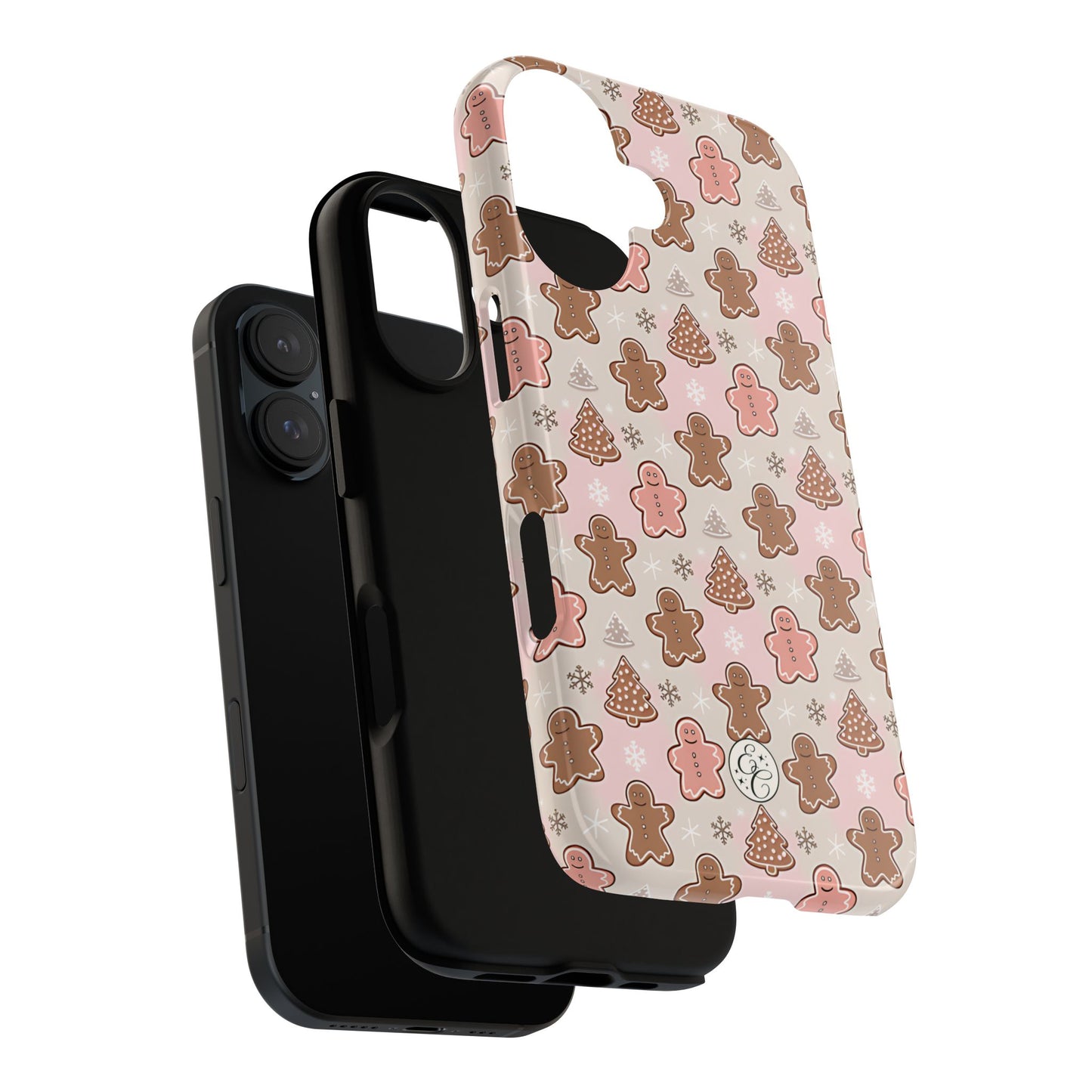 Gingerbread Men & Xmas Tree Pattern Tough Phone Case