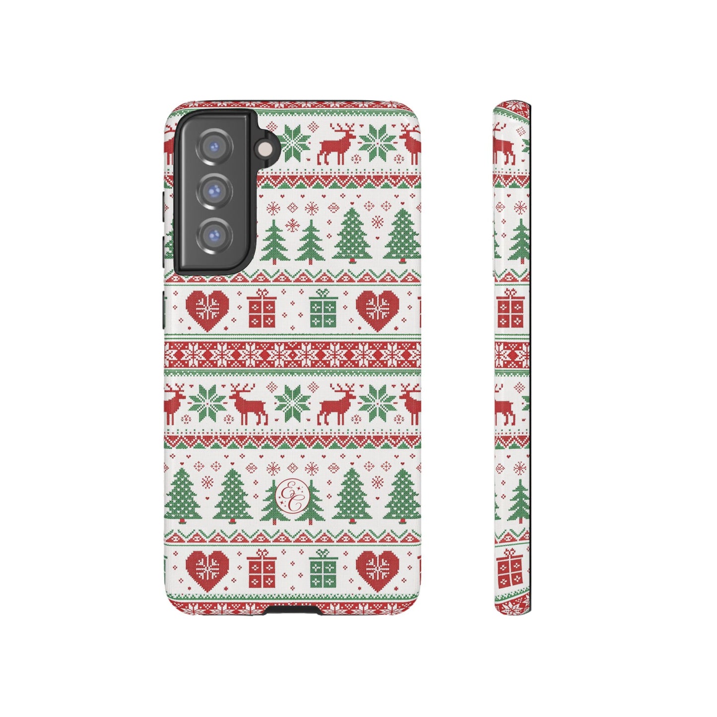 Ugly Christmas Sweater Pattern Tough Phone Case