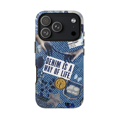 Denim Texture Tough Phone Case