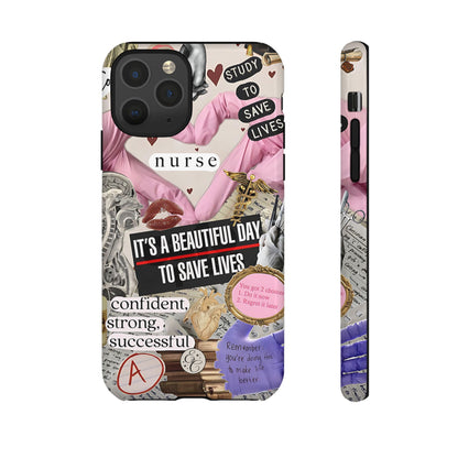 Nurse Inspirational Collage Tough Phone Case