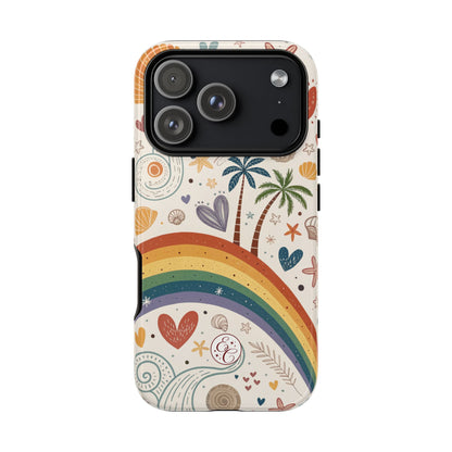 Rainbow Pride Boho Beach Tough Phone Case