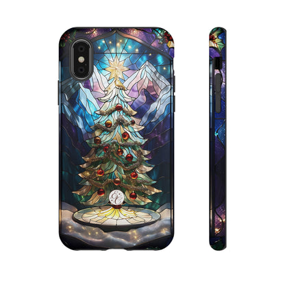 Christmas Tree Stained Glass Tough Phone Case