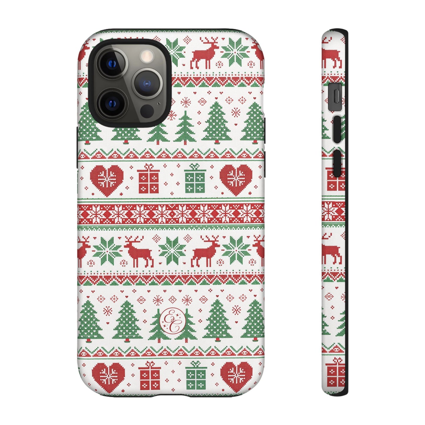 Ugly Christmas Sweater Pattern Tough Phone Case