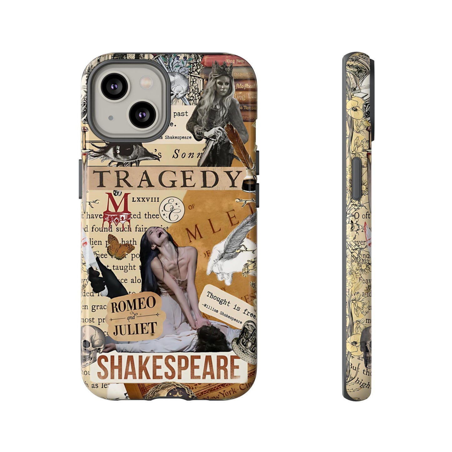 Shakespeare Tragedy Collage Tough Phone Case