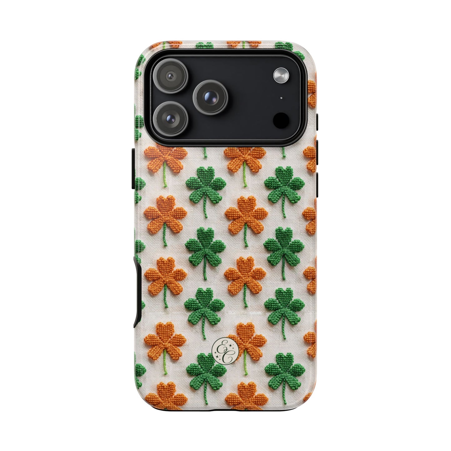 Lucky Shamrock Pattern Tough Phone Case