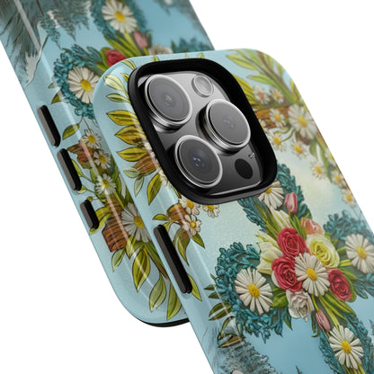 Floral Cross Tough Phone Case