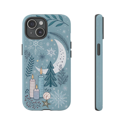 Winter Moon & Candles Tough Phone Case