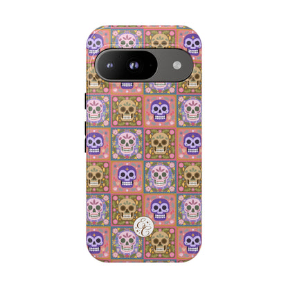 Sugar Skull Pattern Tough Phone Case