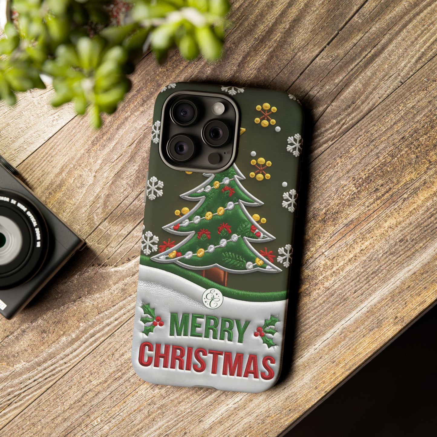 Merry Christmas Tree Tough Phone Case