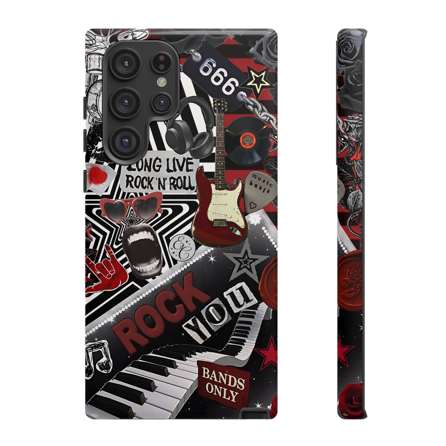 Rock and Roll Collage Tough Phone Case