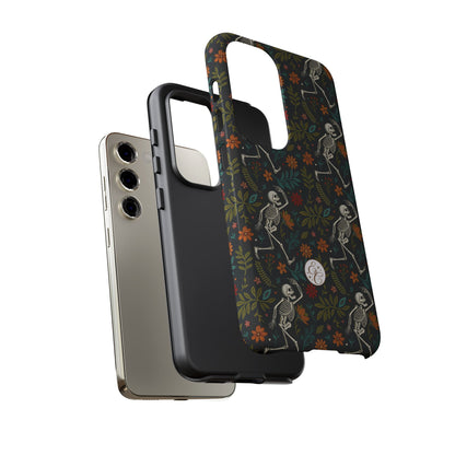 Halloween Boho Skeleton Pattern Tough Phone Case