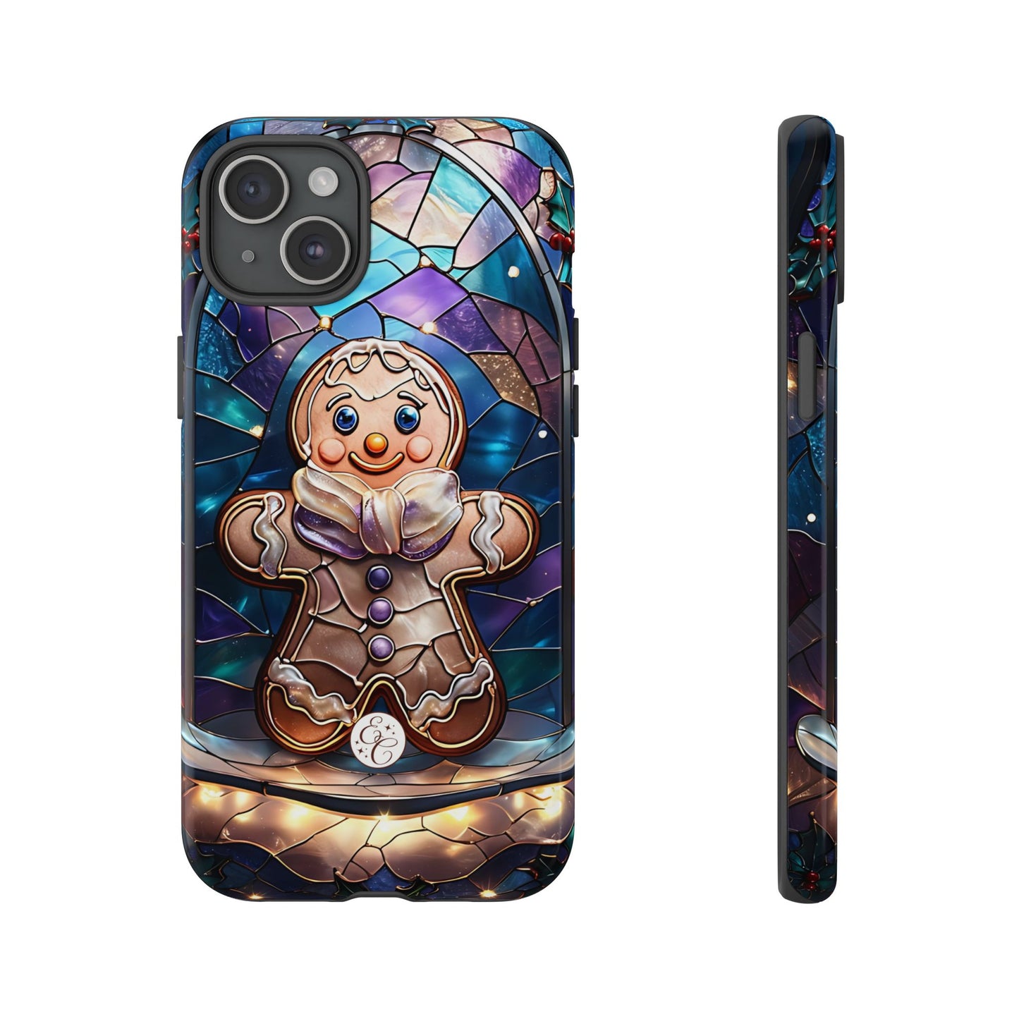Gingerbread Man Stained Glass Tough Phone Case