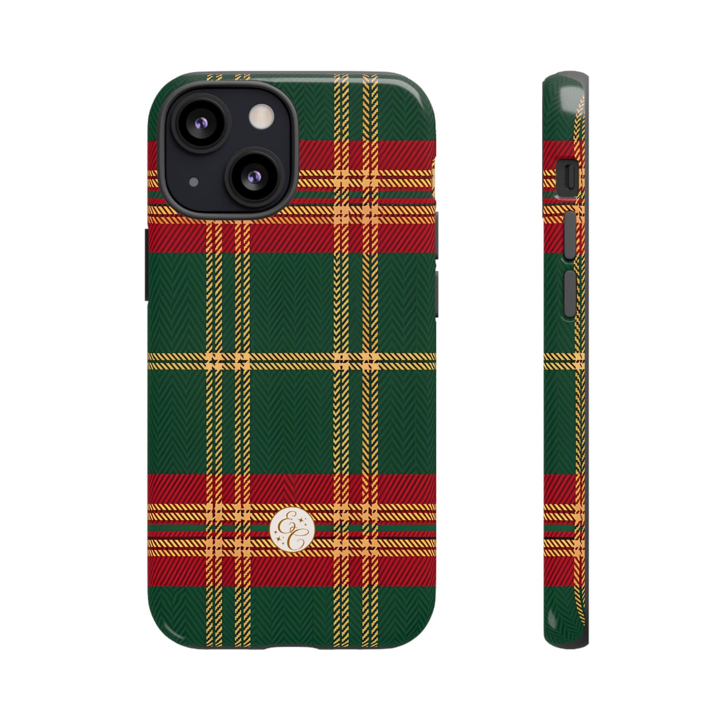 Green Red & Gold Plaid Tough Phone Case
