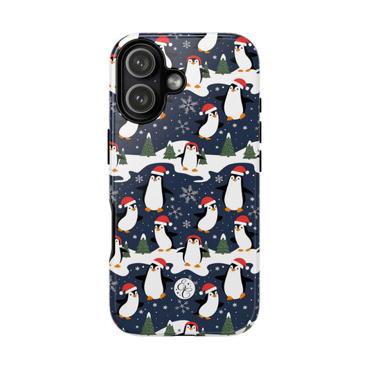 Cute Penguin Christmas Pattern Tough Phone Case
