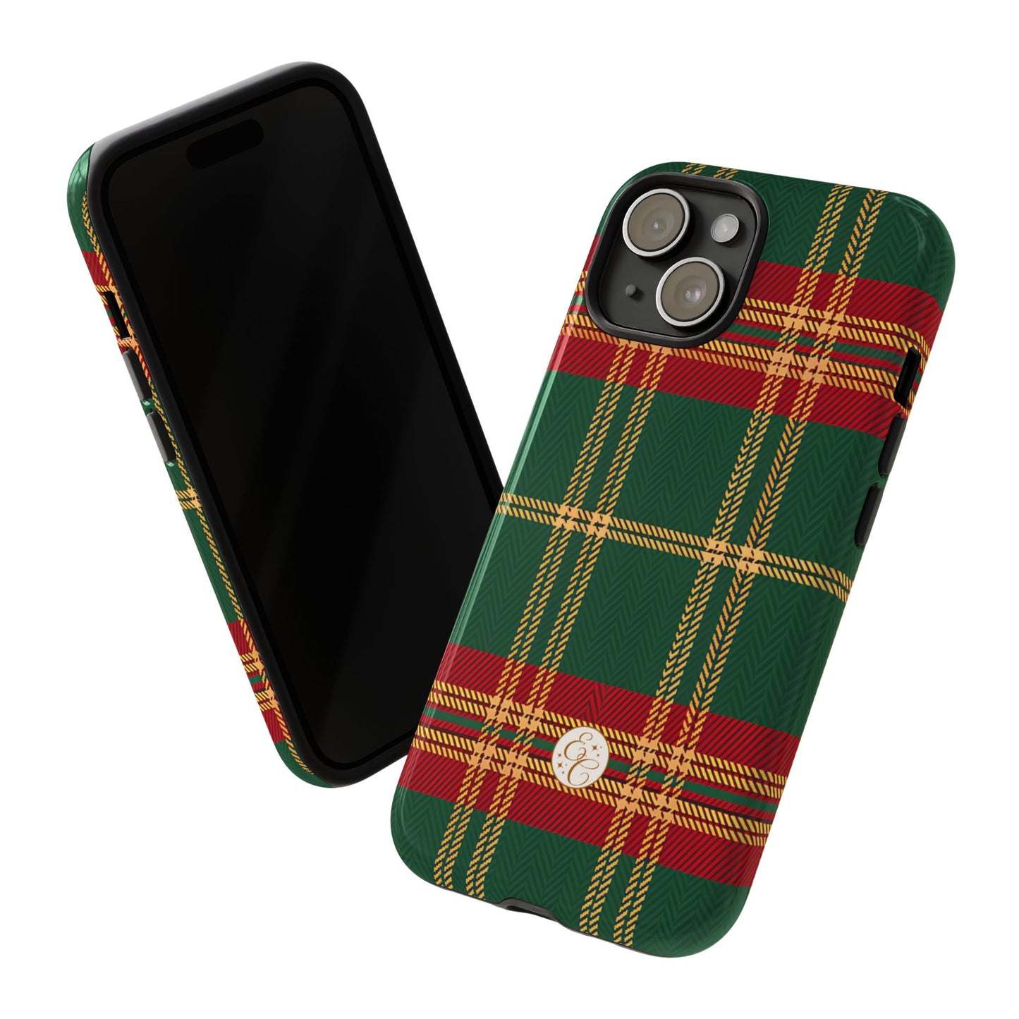 Green Red & Gold Plaid Tough Phone Case
