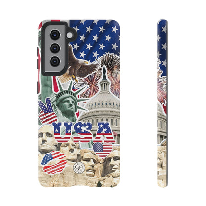 Patriotic USA Collage Tough Phone Case