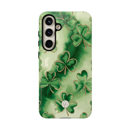 Shamrock Watercolor Pattern Tough Phone Case