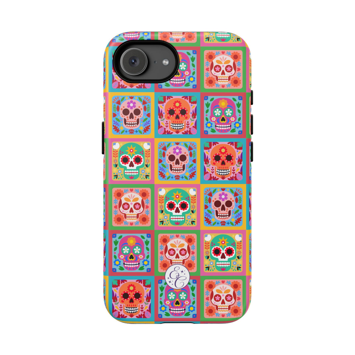 Colorful Sugar Skull Halloween Phone Case
