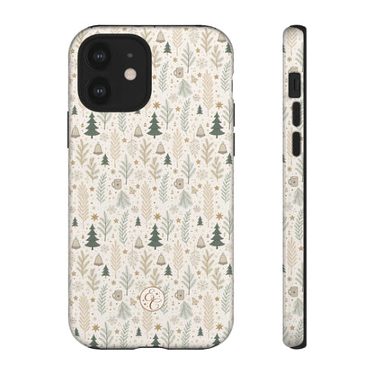 Boho Christmas Forest Tough Phone Case
