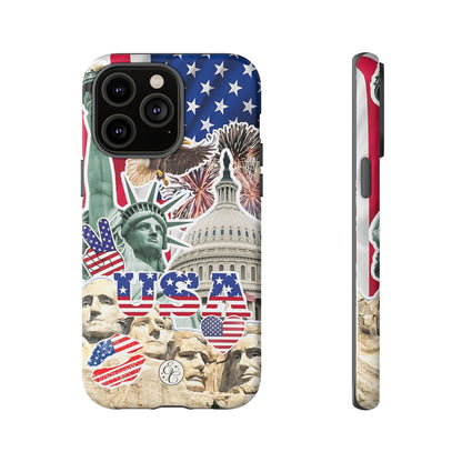 Patriotic USA Collage Tough Phone Case