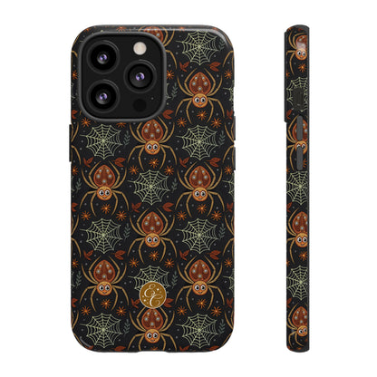Boho Halloween Spider Pattern Tough Phone Case