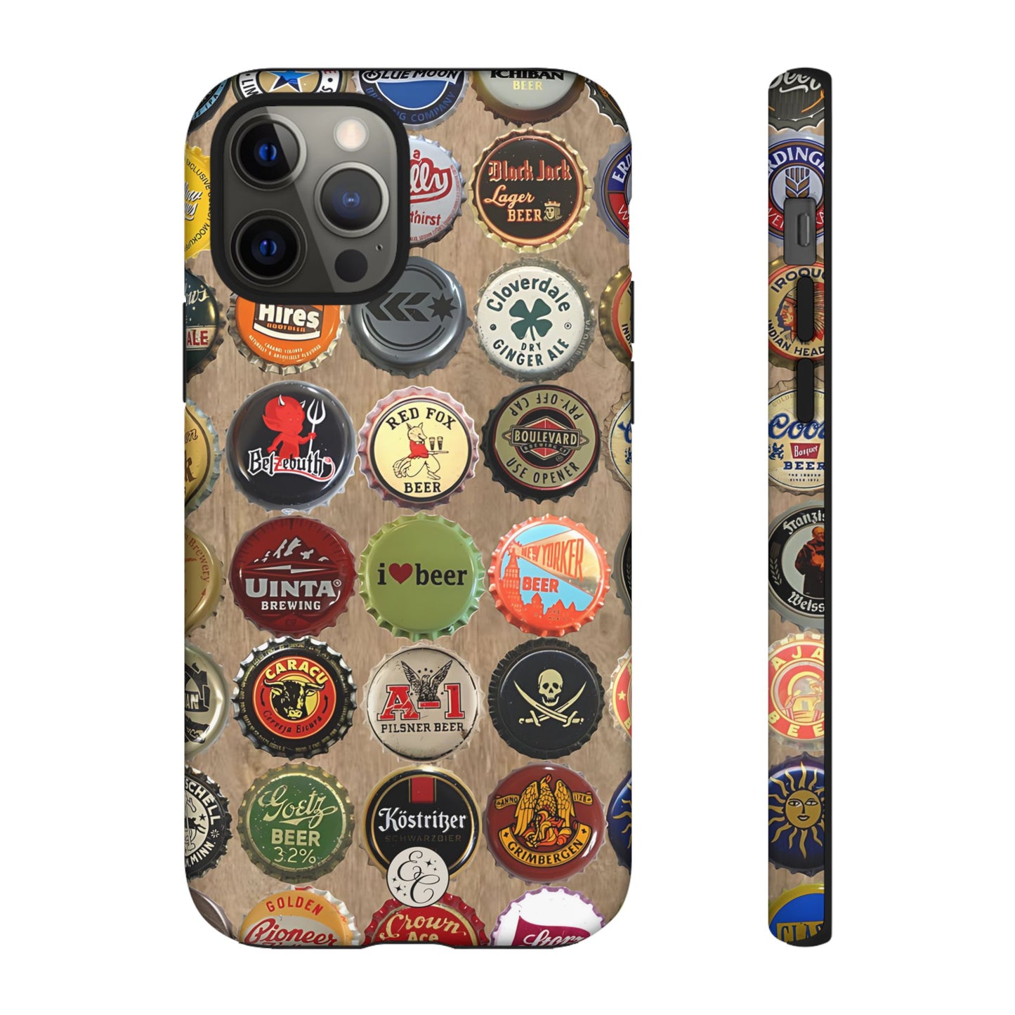 Beer Bottle Caps Tough Phone Case