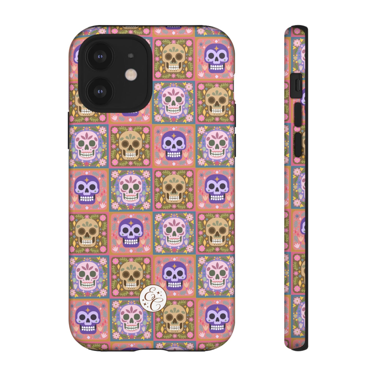 Sugar Skull Pattern Tough Phone Case