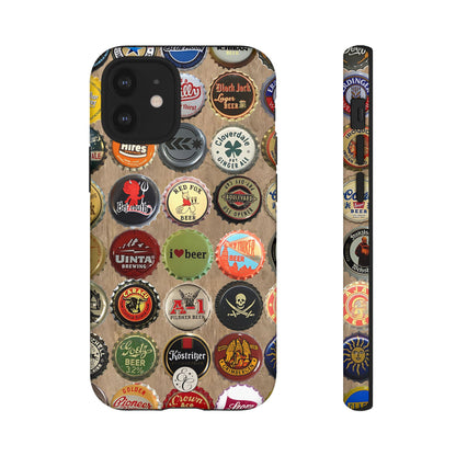 Beer Bottle Caps Tough Phone Case