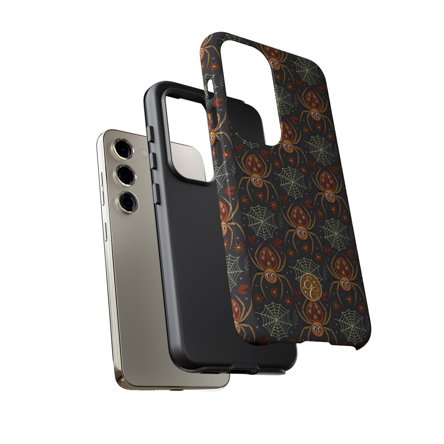 Boho Halloween Spider Pattern Tough Phone Case