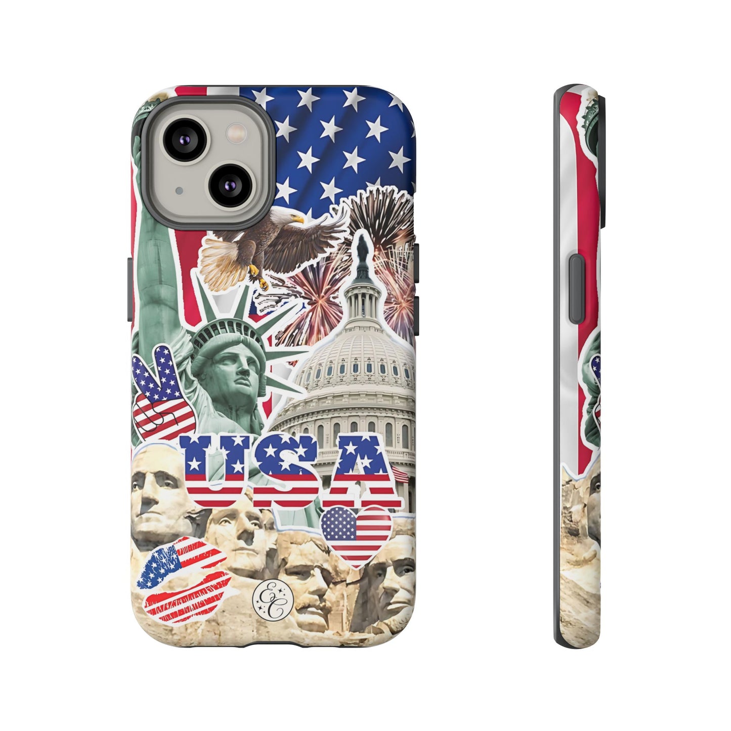 Patriotic USA Collage Tough Phone Case