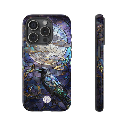 Stained Glass Raven Tough Phone Case
