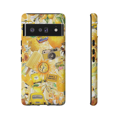 Yellow Aesthetic Collage Tough Phone Case