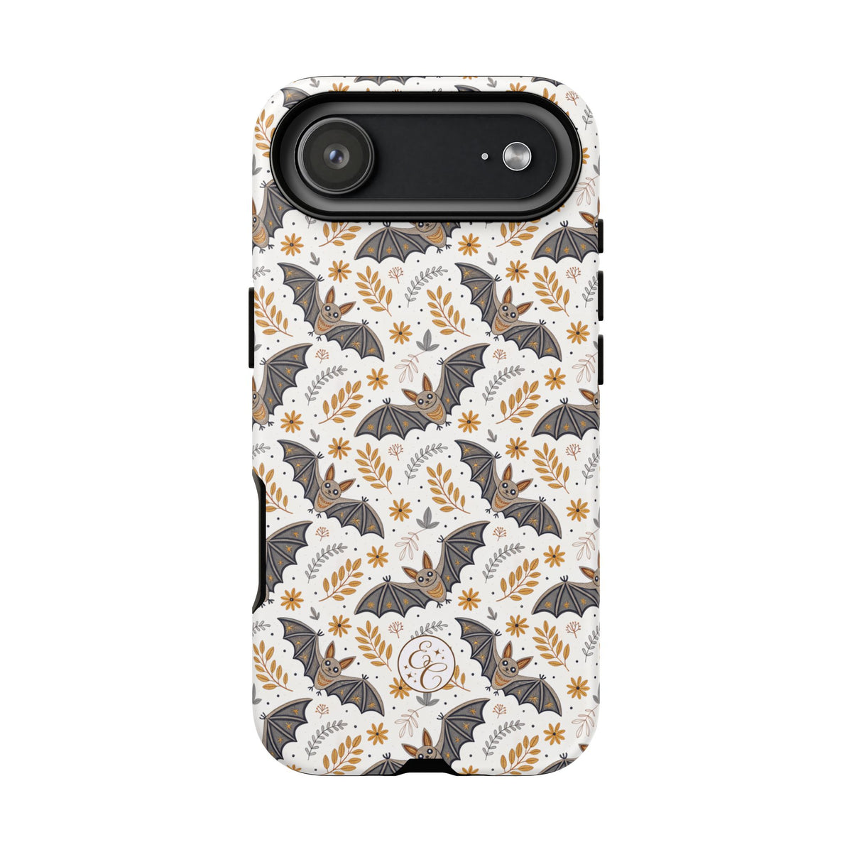 Boho Bat Pattern Halloween Phone Case