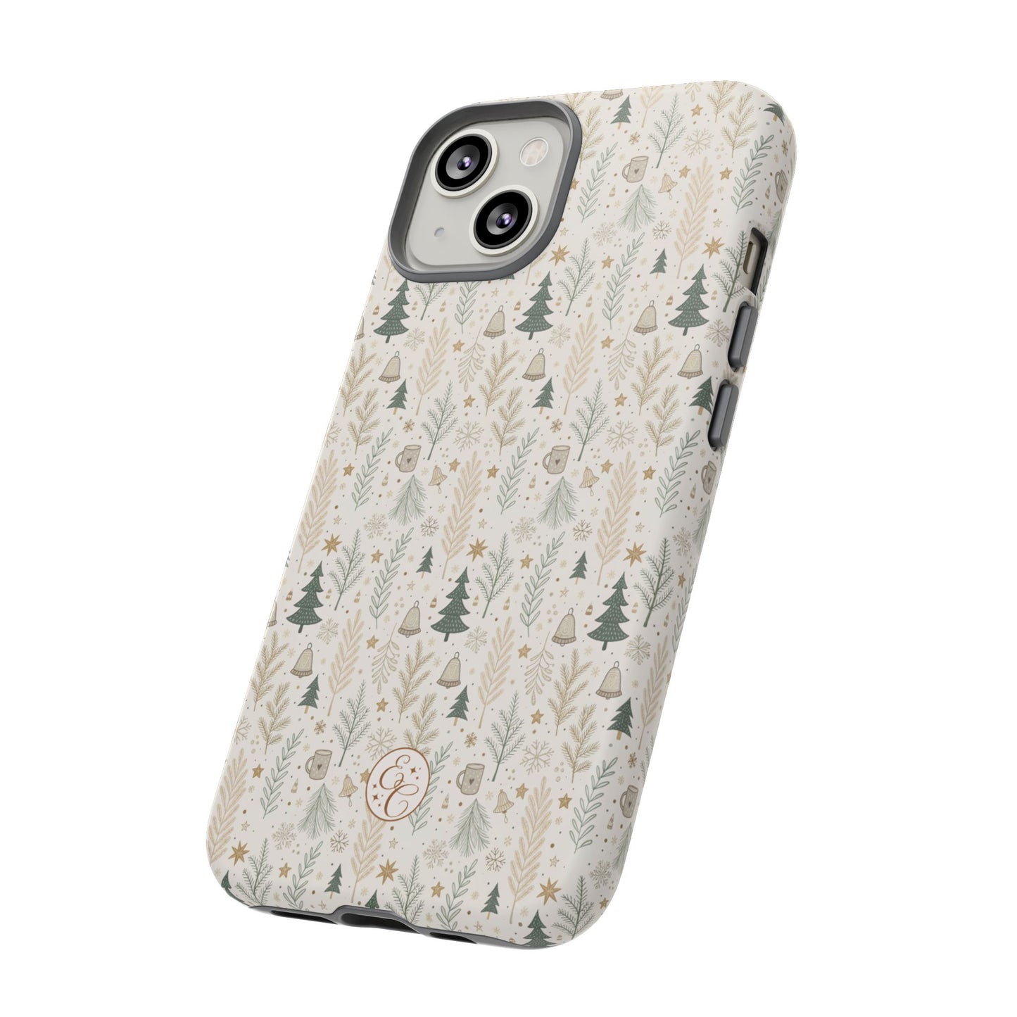 Boho Christmas Forest Tough Phone Case