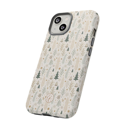Boho Christmas Forest Tough Phone Case