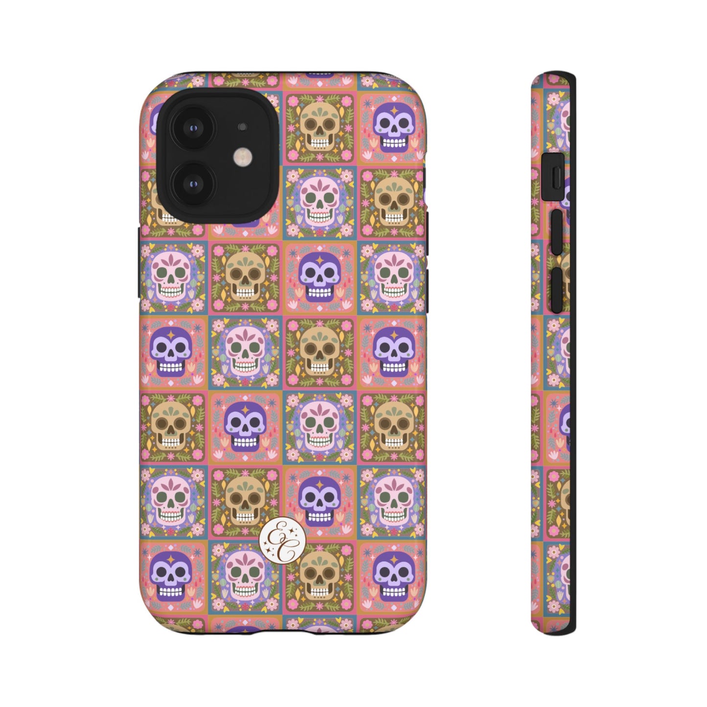 Sugar Skull Pattern Tough Phone Case